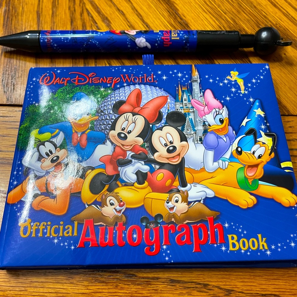 Disney World Autograph Book With Pen